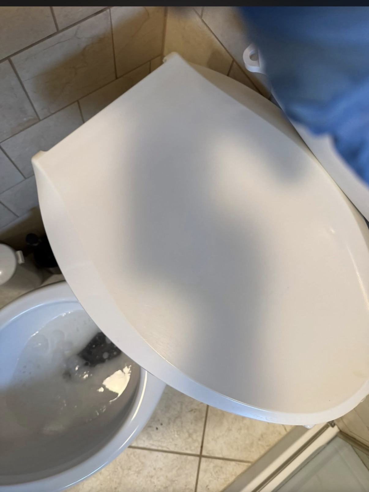 Sparkling clean toilet after deep clean